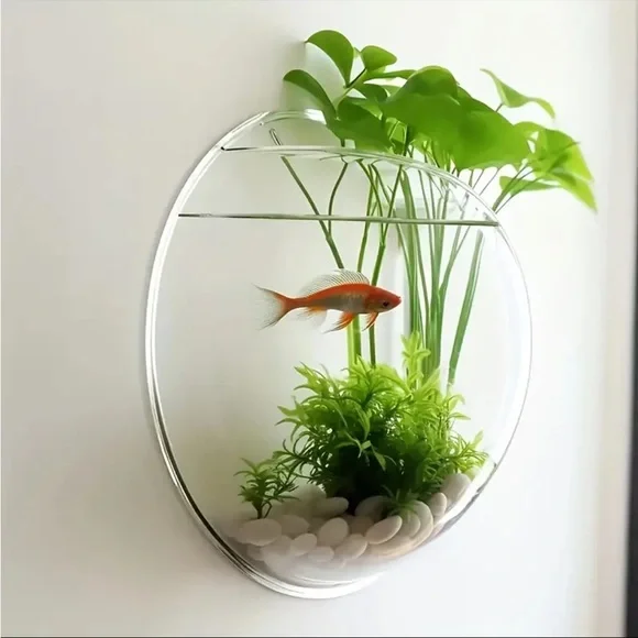 ❗️SOLD❗️2 (TWO) Wall-mounted Decorative Set, Hydroponic Plant Transparent - Picture 7 of 16
